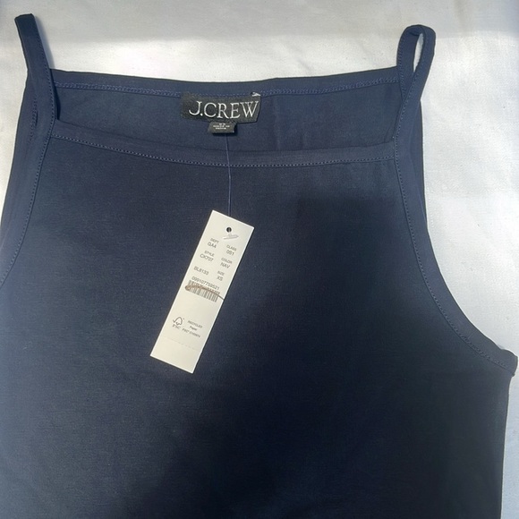 J Crew pintuck mixy dress in Navy - Picture 6 of 9